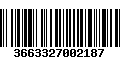 Código de Barras 3663327002187