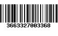 Código de Barras 3663327003368