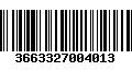 Código de Barras 3663327004013