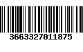 Código de Barras 3663327011875