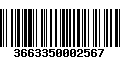 Código de Barras 3663350002567