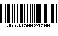 Código de Barras 3663350024590