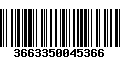 Código de Barras 3663350045366