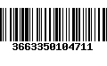 Código de Barras 3663350104711