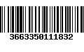 Código de Barras 3663350111832