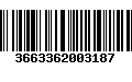 Código de Barras 3663362003187