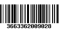 Código de Barras 3663362009028