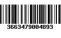 Código de Barras 3663479004893