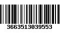 Código de Barras 3663513039553