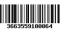 Código de Barras 3663559100064