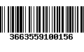 Código de Barras 3663559100156