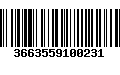 Código de Barras 3663559100231