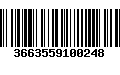 Código de Barras 3663559100248