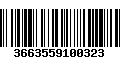 Código de Barras 3663559100323