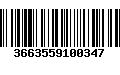 Código de Barras 3663559100347