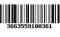 Código de Barras 3663559100361