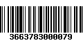 Código de Barras 3663783000079