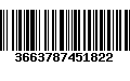 Código de Barras 3663787451822