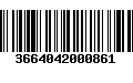 Código de Barras 3664042000861