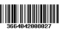 Código de Barras 3664042008027