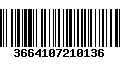 Código de Barras 3664107210136