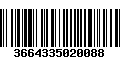 Código de Barras 3664335020088