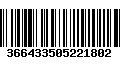 Código de Barras 366433505221802