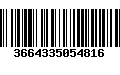 Código de Barras 3664335054816