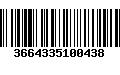 Código de Barras 3664335100438