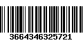 Código de Barras 3664346325721