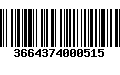 Código de Barras 3664374000515