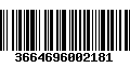 Código de Barras 3664696002181