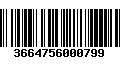 Código de Barras 3664756000799