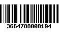 Código de Barras 3664788000194