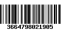 Código de Barras 3664798021905