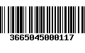 Código de Barras 3665045000117