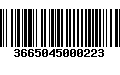 Código de Barras 3665045000223