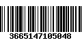 Código de Barras 3665147105048