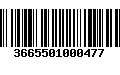 Código de Barras 3665501000477