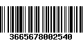 Código de Barras 3665678002540