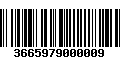 Código de Barras 3665979000009