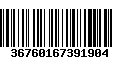 Código de Barras 36760167391904