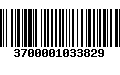 Código de Barras 3700001033829