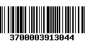 Código de Barras 3700003913044