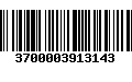 Código de Barras 3700003913143