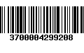 Código de Barras 3700004299208