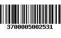 Código de Barras 3700005002531