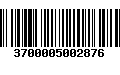 Código de Barras 3700005002876