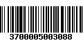 Código de Barras 3700005003088