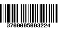 Código de Barras 3700005003224